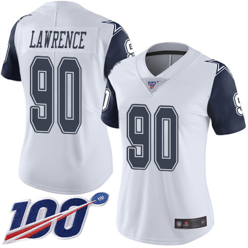 Official NFL DAL Cowboys #90 Demarcus Lawrence White Limited Jersey
