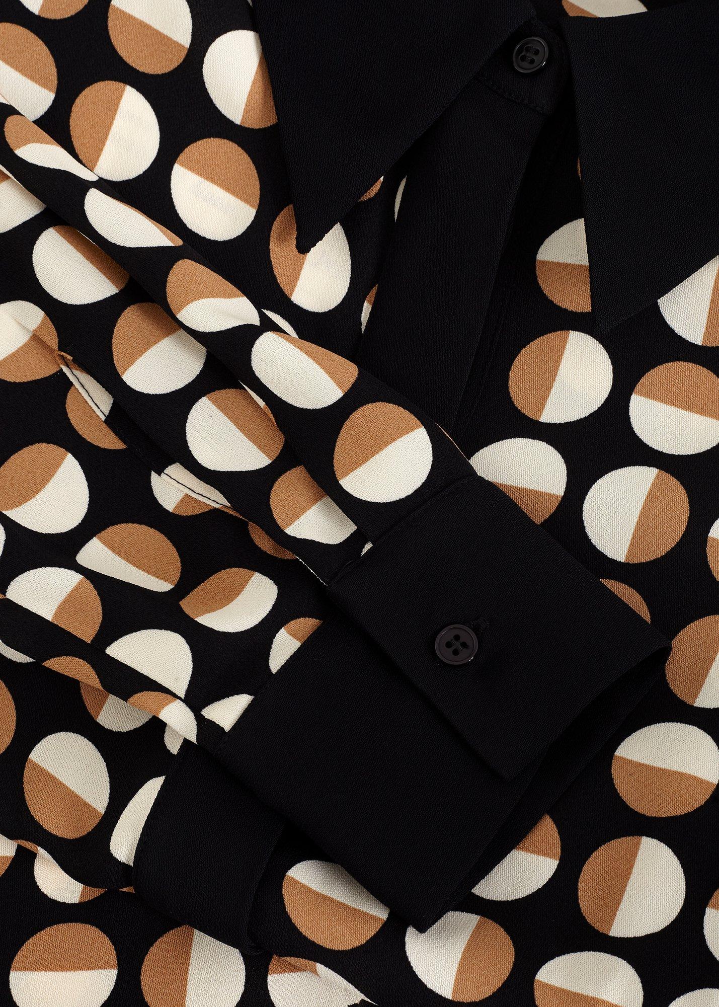 Naomi Spot Shirt Midi Dress