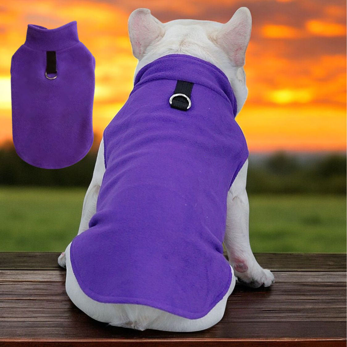 Everyday The Dog Face Frenchie Jacket Premium Fleece For Cold-weather...