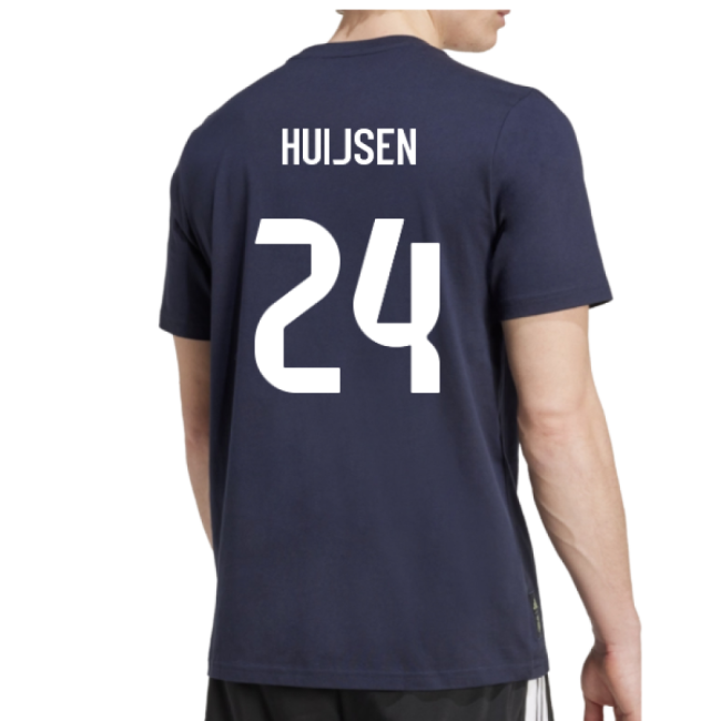 High-Quality 2025-2026 Real Madrid Seasonal Graphic Tee (Legend Ink) (Huijsen