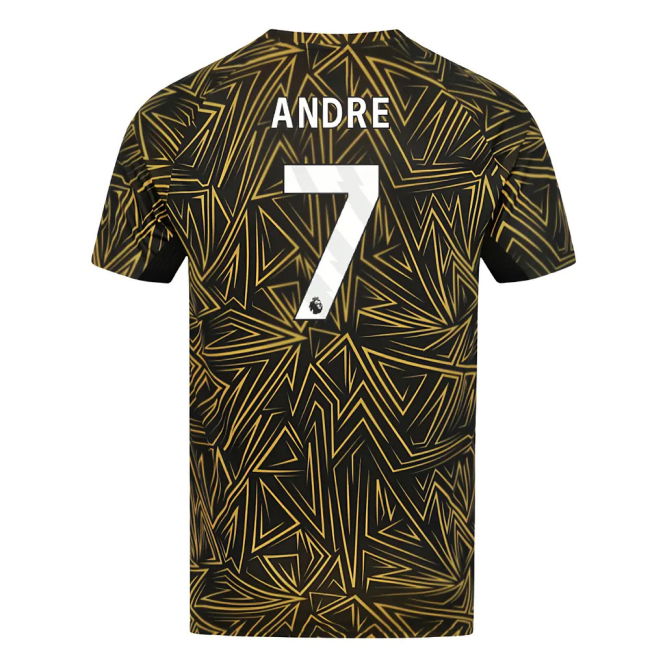 Ultra Comfort Authentic Wolves Wolves Home Pre Match Shirt Black A...