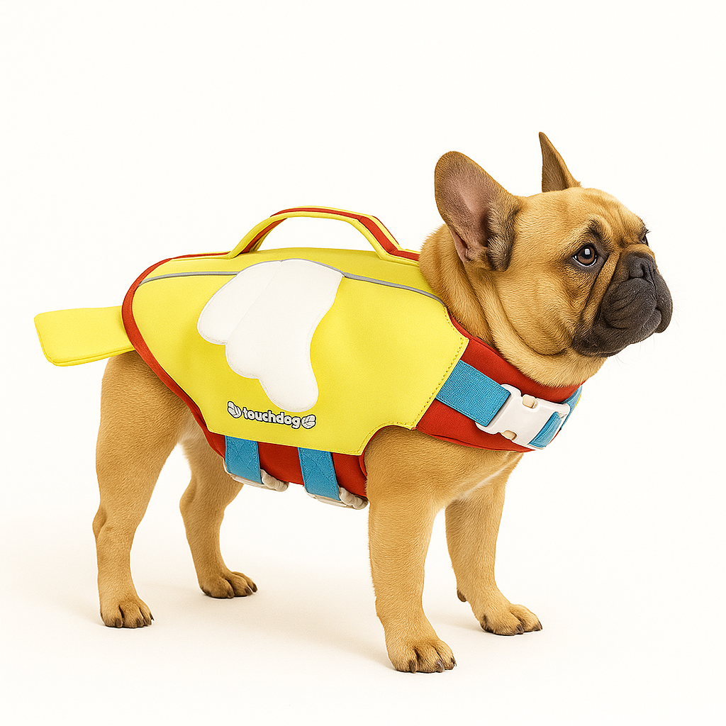 Everyday French Bulldog Float Jacket – Anti-choke Life Jacket With Ha...