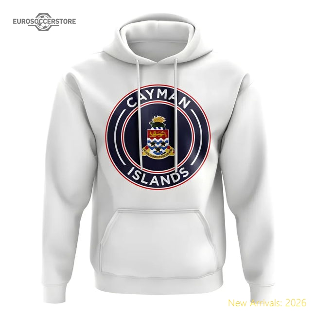 Luxury Cayman Islands Football Badge Hoodie (white) - Supporter Edition
