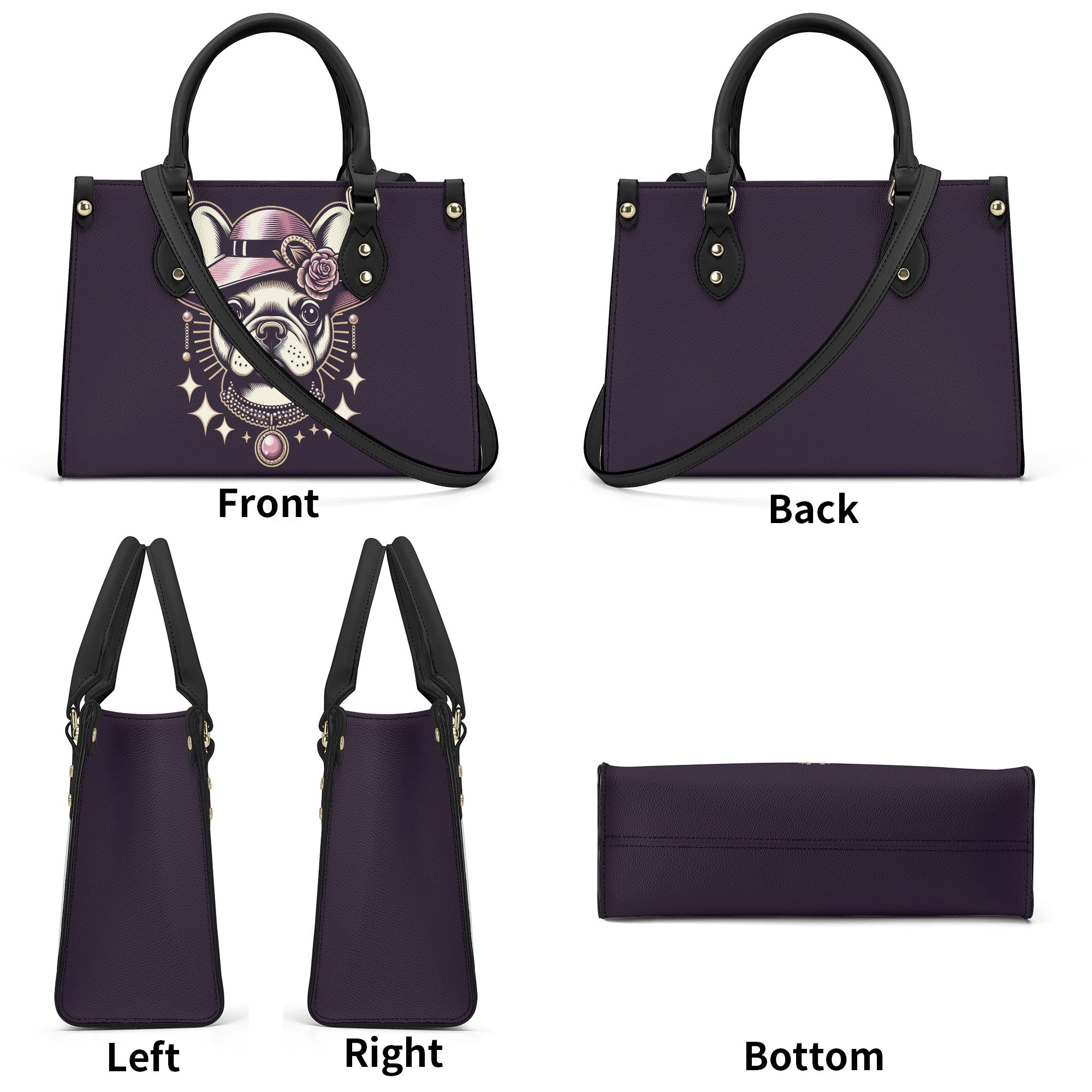 French Bulldog Lover Sofía Luxury Women Handbag Gift For Dog Lovers