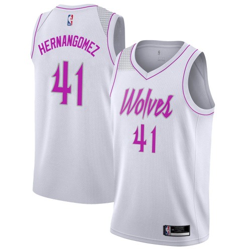 T-Wolves #41 Juan Hernangomez High-Quality 2024 Earned NBA Jersey -