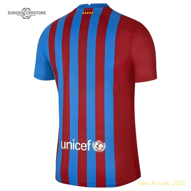 Authentic Trending 2021-2022 Barcelona Vapor Match Home Shirt