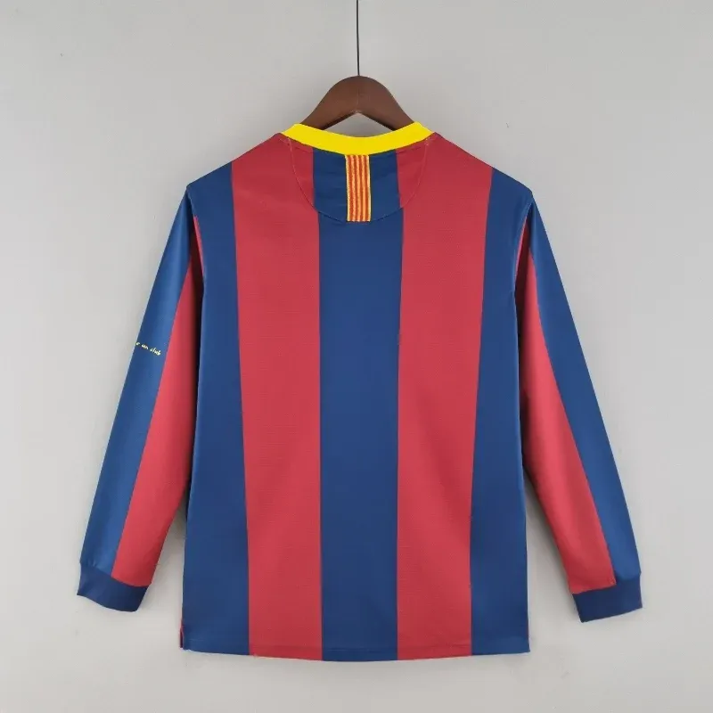 Cheap 2010-2011 Barcelona Long Sleeve League retro kit