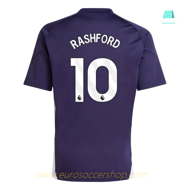 2025-2026 Man Utd Training Jersey (Aurora Plum) - Kids (Rashford 10)