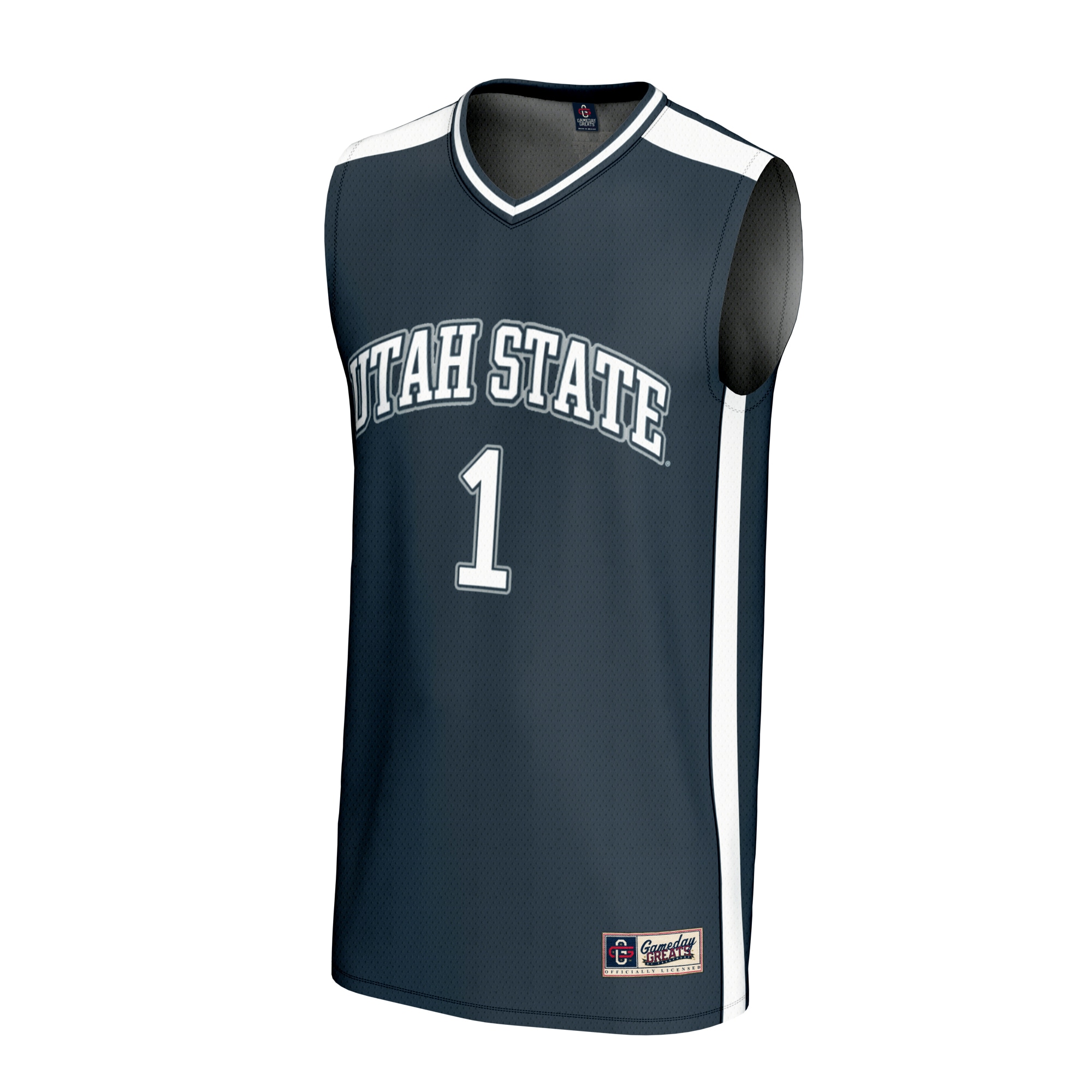 [DDG] Utah State Aggies GameDay Greats Unisex Lightweight Basketball Fashion Jersey - Navy