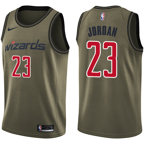 Wizards #23 Michael Jordan Authentic 2024 Icon NBA Jersey - Green