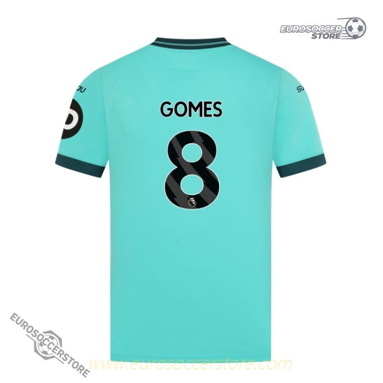 Away Jersey of Wolverhampton Wanderers for 25-26 Season with GOMES 8