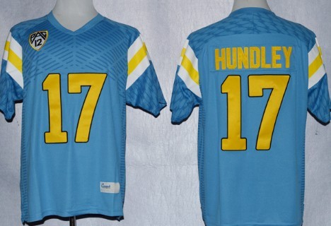Men's None Blue 2024 official Brett Hundley #17 high quality Jersey