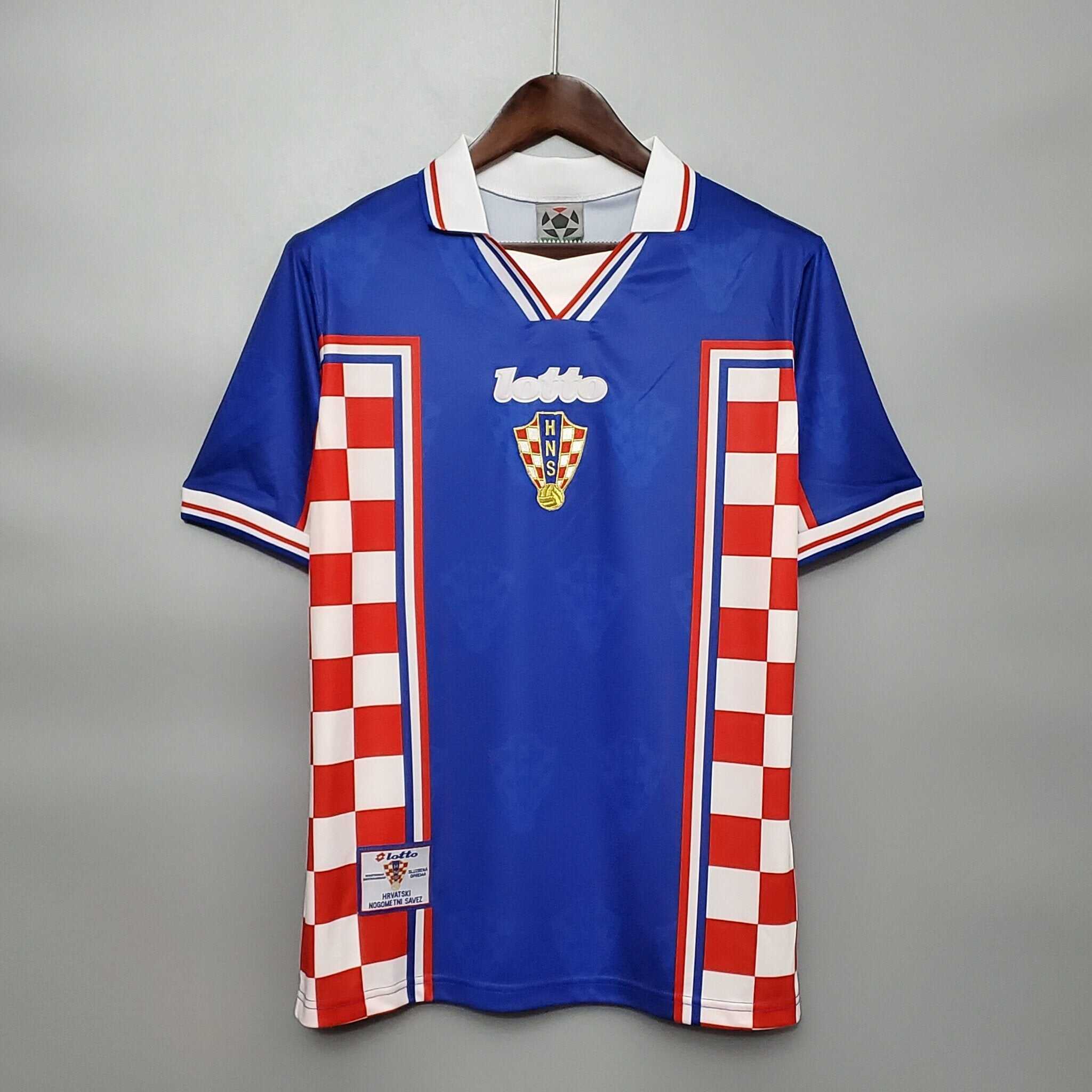 Cheap 1998 Croatia away retro kit