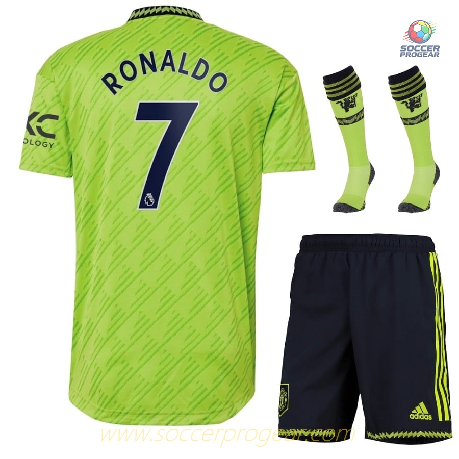 MANCHESTER UNITED EPL THIRD CHILD JERSEY 22 23 RONALDO
