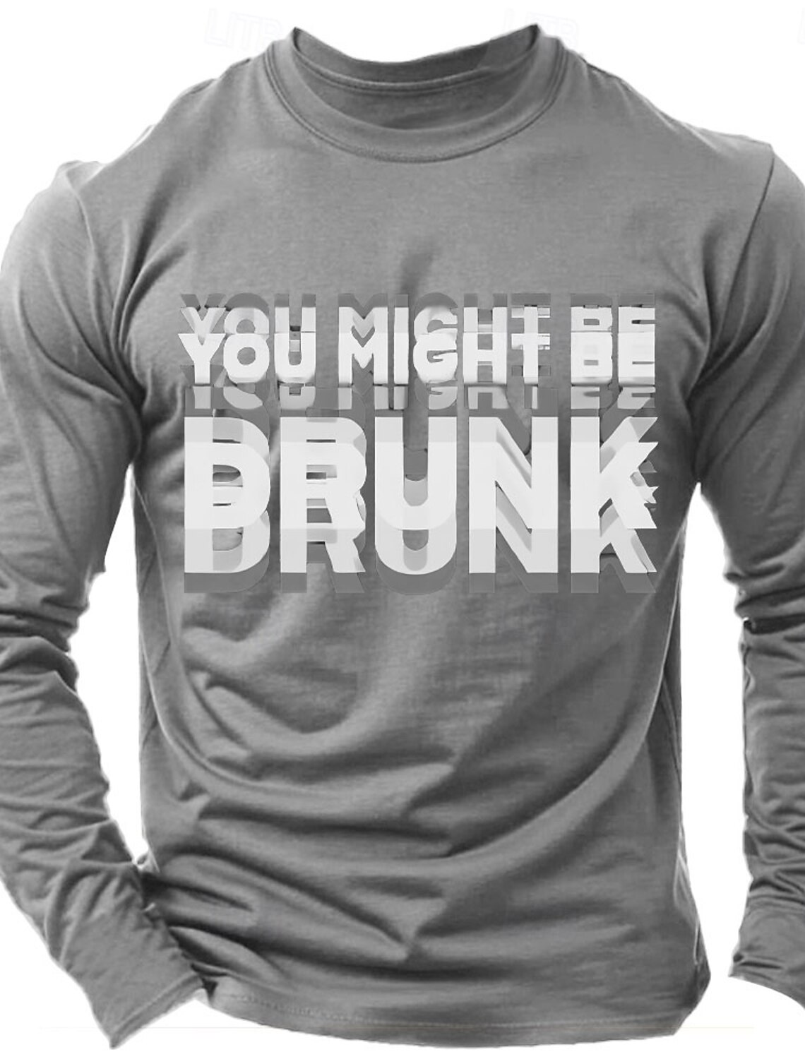 Mens Funny Graphic T-Shirt - 'You Might Be Drunk' Short Sleeve