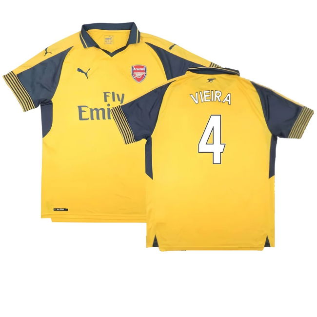 Match Quality Die-hard Arsenal Vieira #4 Modern Style Jersey