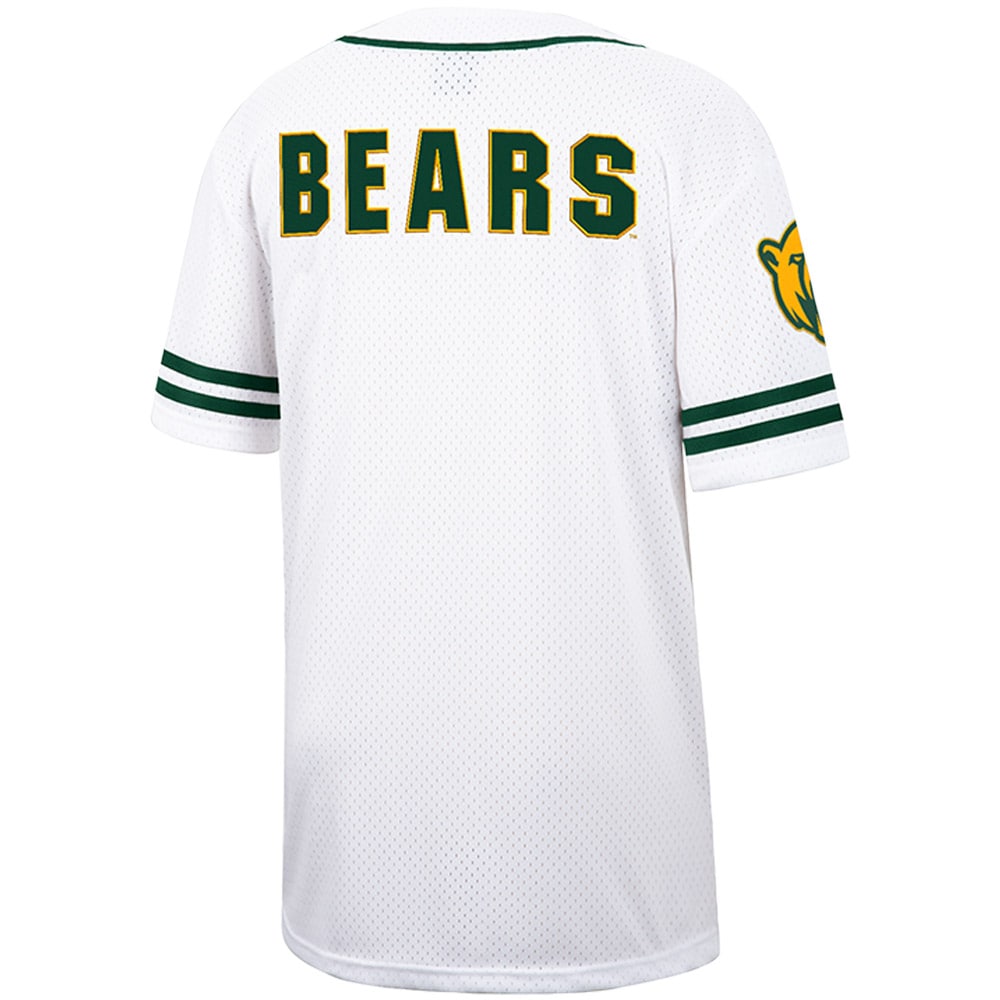 [NJP] Baylor Bears Colosseum Free Spirited Mesh Button-Up Baseball Jersey - White