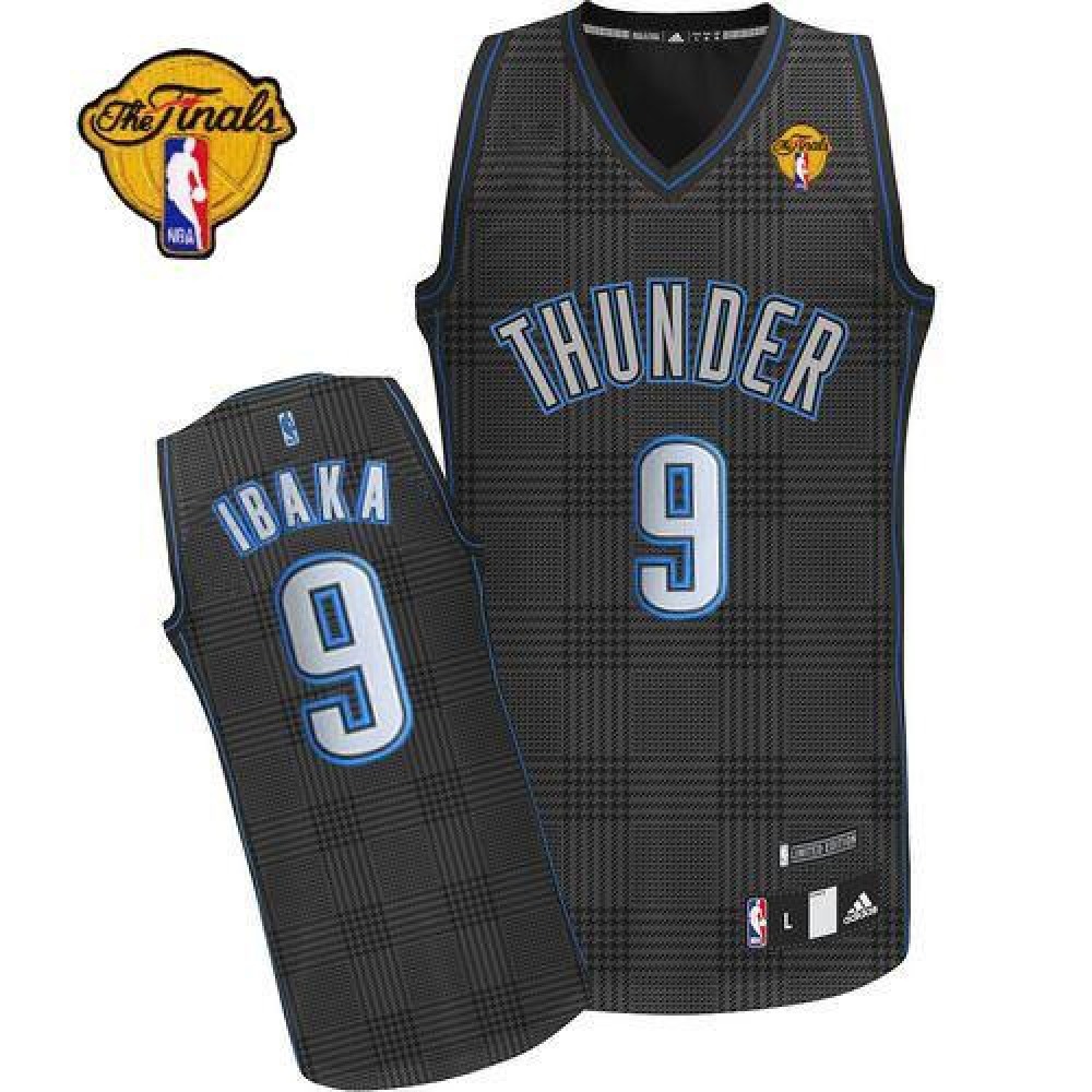 Performance Game-Ready Men's Thunder #9 Serge Black Basketball Jersey