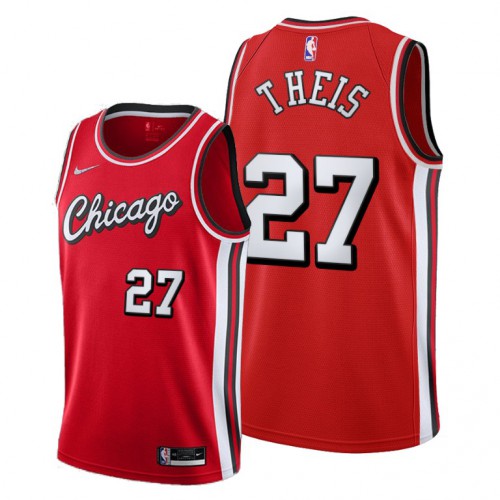 Chicago Chicago Bulls #27 Daniel Theis Womens 2021-22 City Edition Red NBA Jersey Womens