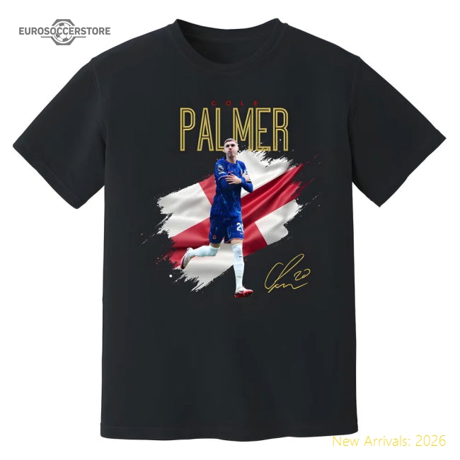 Chelsea Cole Palmer Celebration T-Shirt (Black) Fan Edition