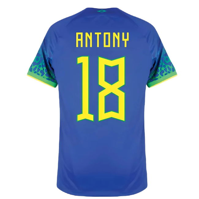 Professional 2022-2023 Brazil Away Shirt (Antony 18) Player