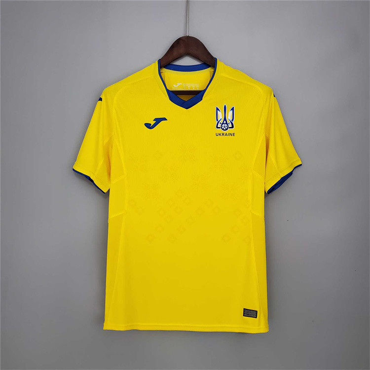 High Performance Ukraine Euro 2020 Home Yellow Soccer Jersey Football