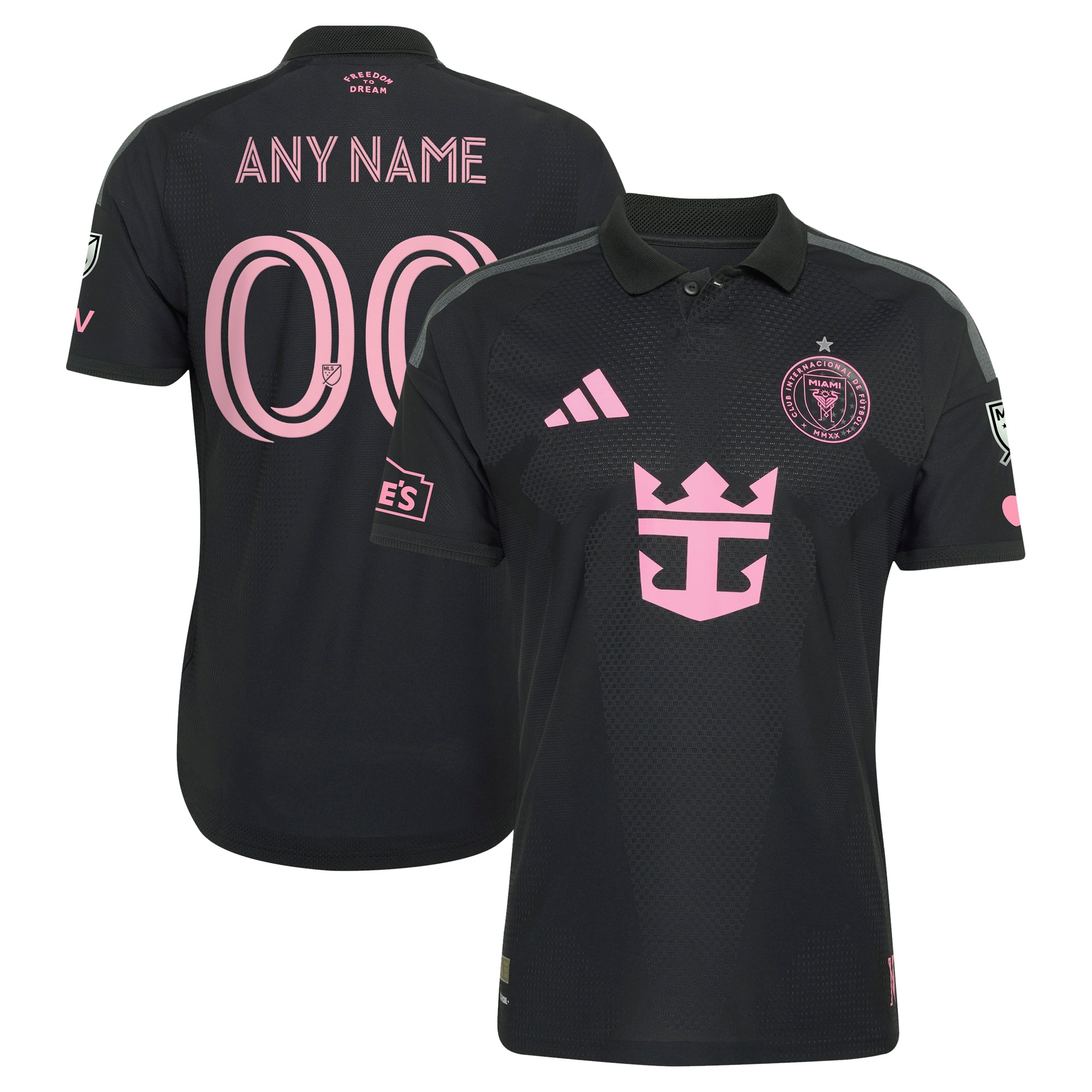[SJH] Inter Miami CF 2026 Presagio On-Field Authentic Patch Custom Jersey - Black