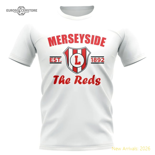 Official Liverpool Established Football T-shirt (white) - Premium