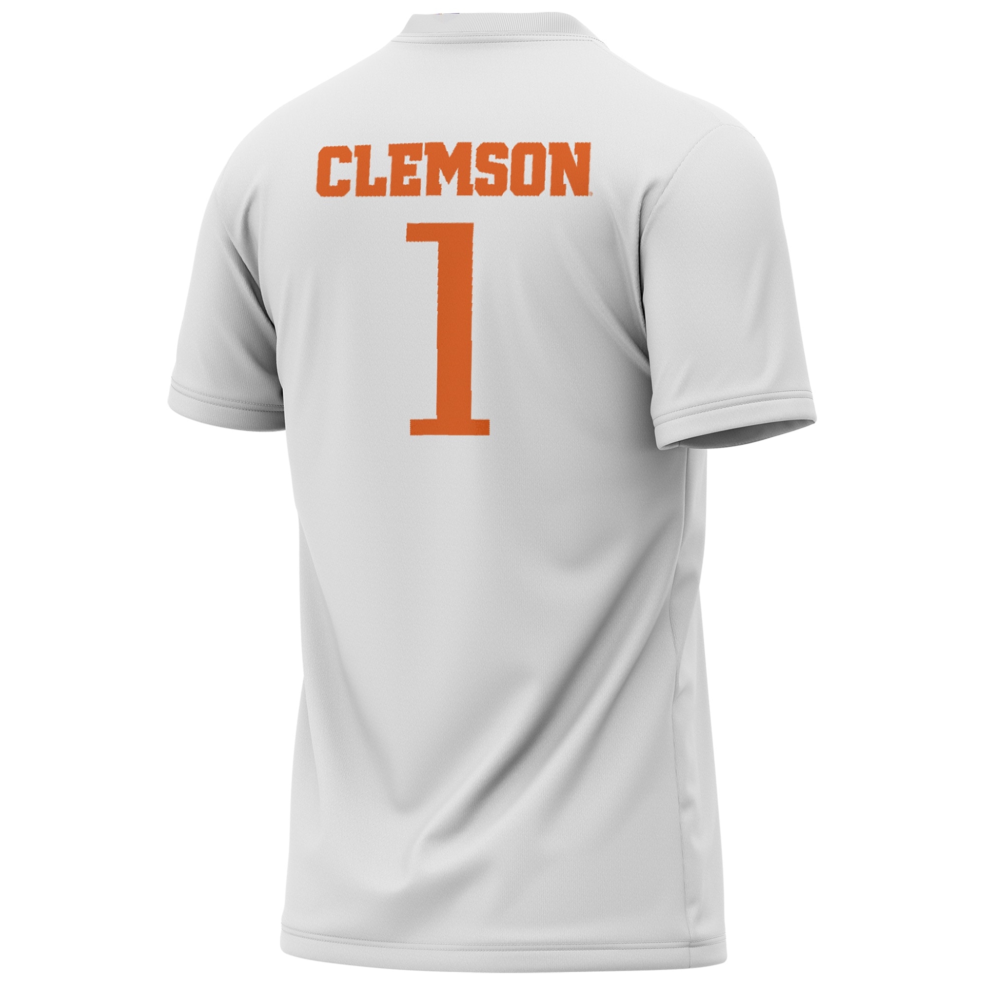 [NJP] Clemson Tigers GameDay Greats Unisex Lightweight Collegiate Soccer Fashion Jersey - White
