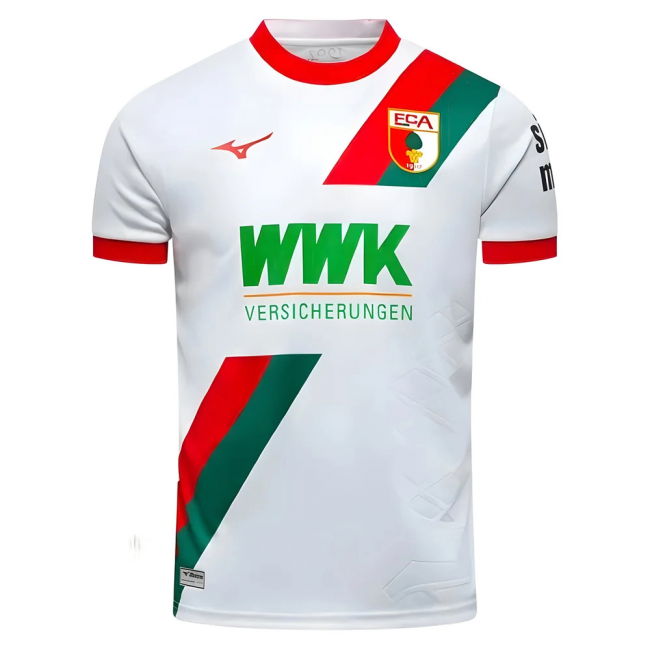 2025-2026 FC Augsburg Home Shirt UV Protection Reinforced Seams
