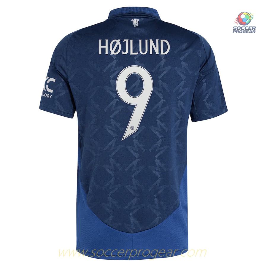 Manchester United Away Child Kit Soccer Shirt 2024-2025 Season Hojlund