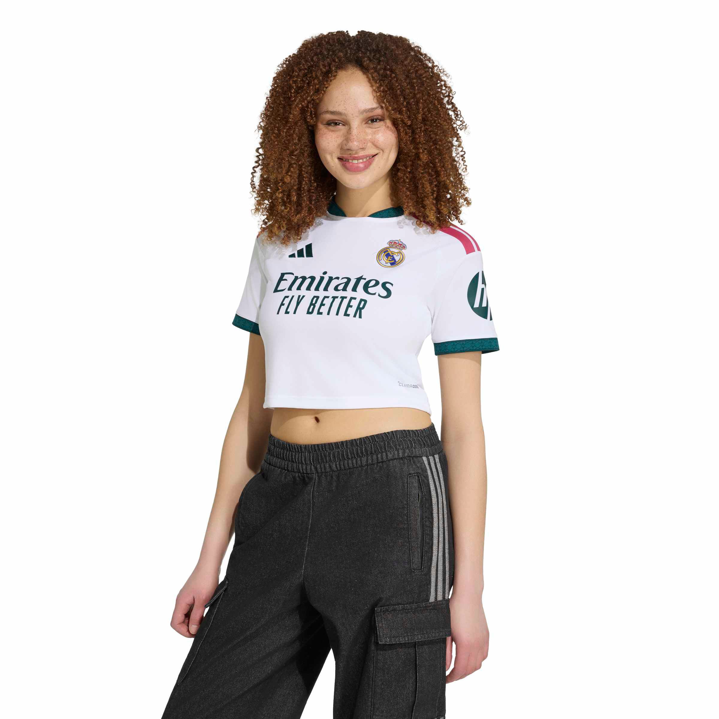 [JED] Youth Real Madrid Women's 2026/27 Home Cropped Replica Jersey - White