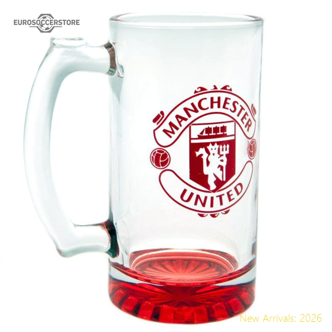 Premium Manchester United Fc Stein Glass Tankard - Premium Quality