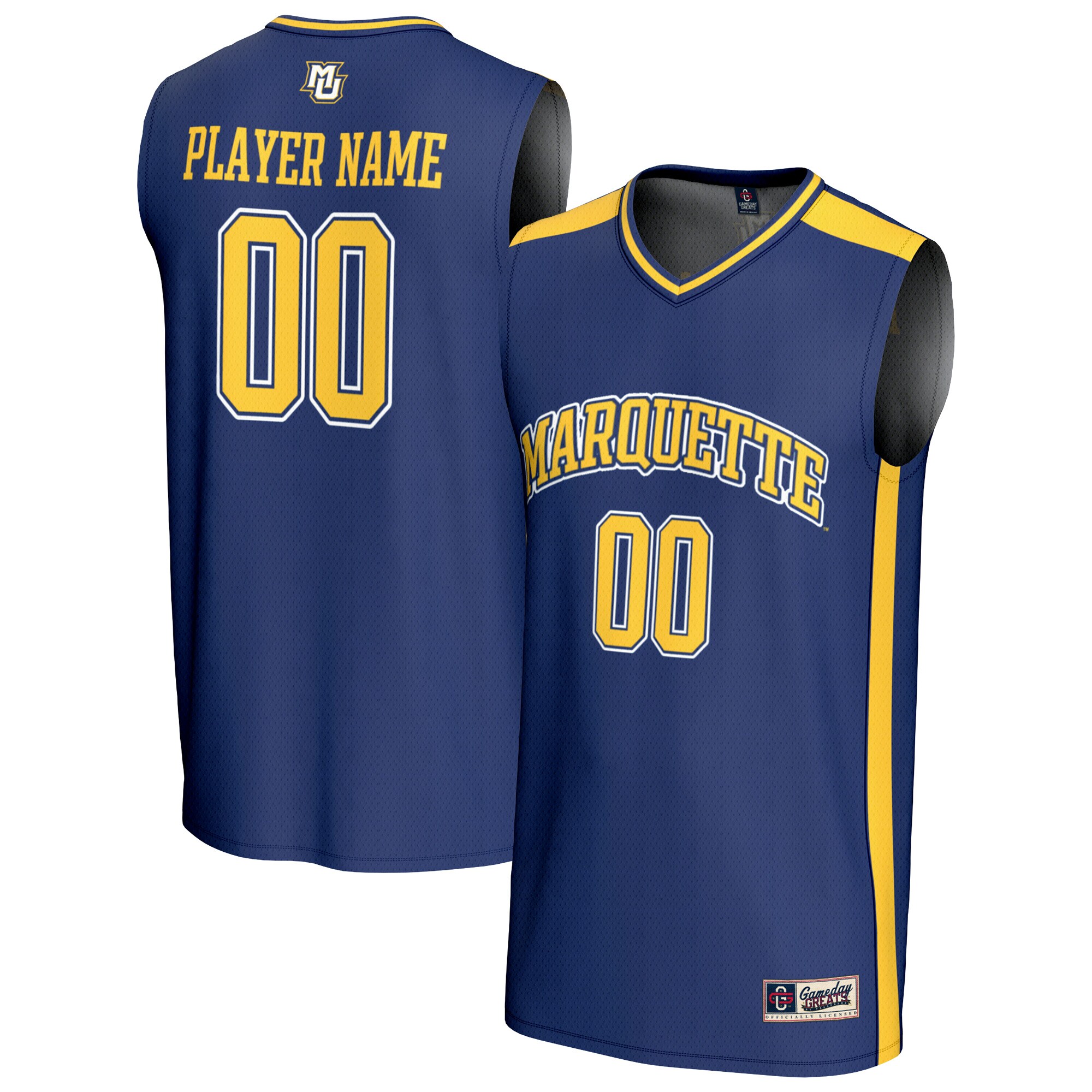 [DDG] Marquette Golden Eagles GameDay Greats NIL Pick-A-Player Lightweight Basketball Fashion Jersey - Blue
