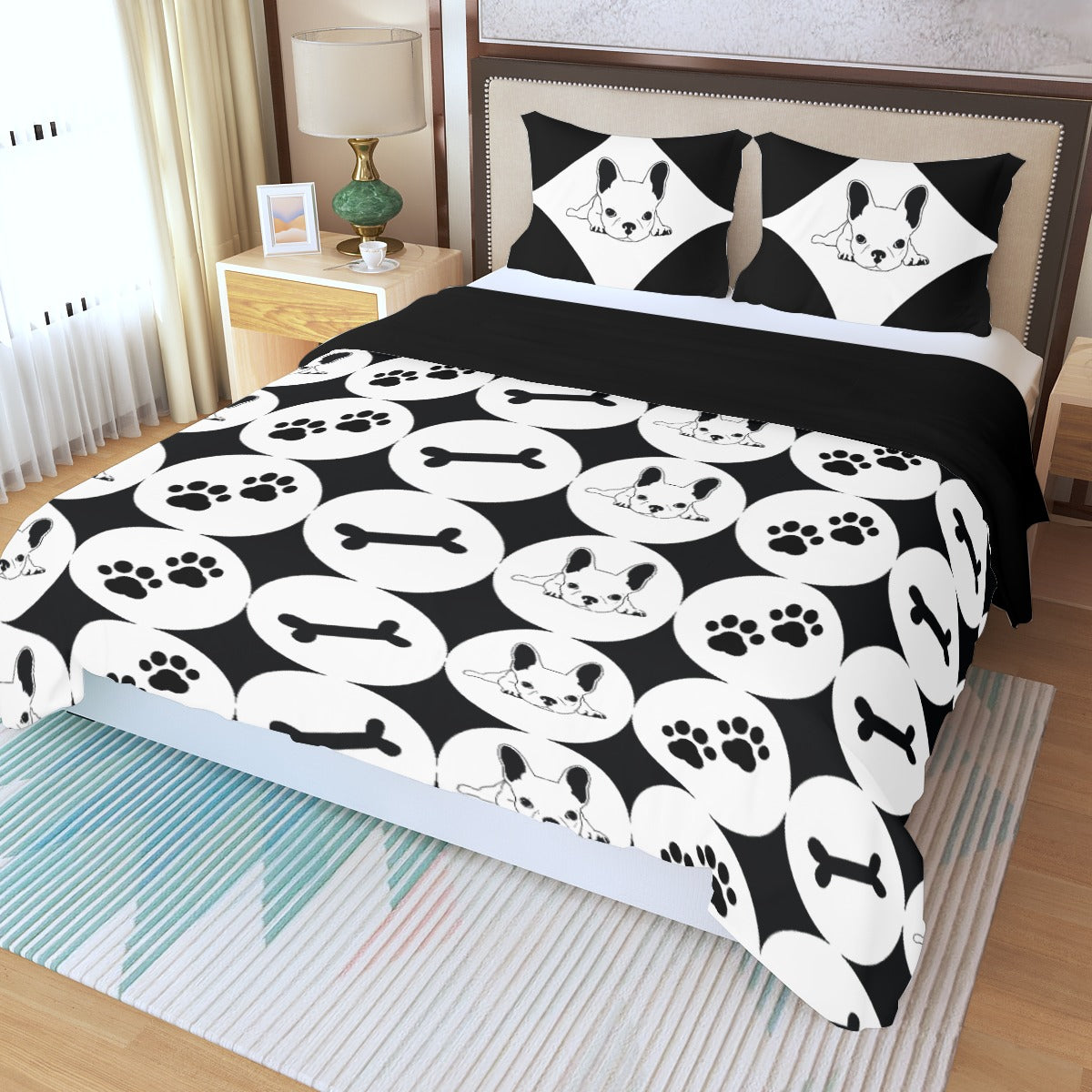 Secure-Fit Weather-Resistant Orson - Bedding Set for French Bulldogs