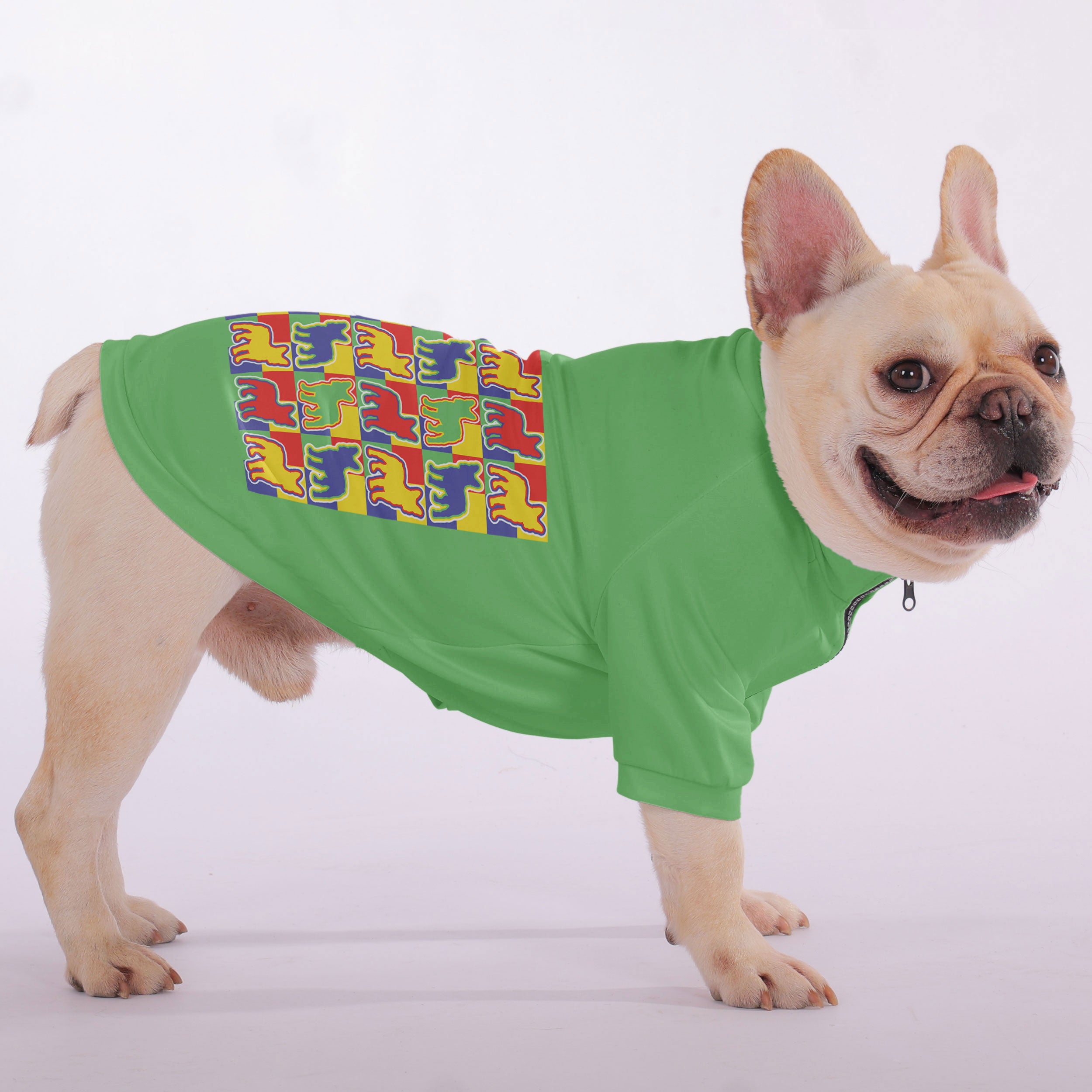 Quincy - Snuggly Zip-Up Sweatshirt for French Bulldogs