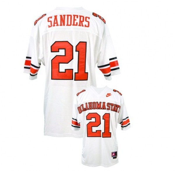 Game-changer Youth Oklahoma Sooners #21 Barry Sanders White Jersey