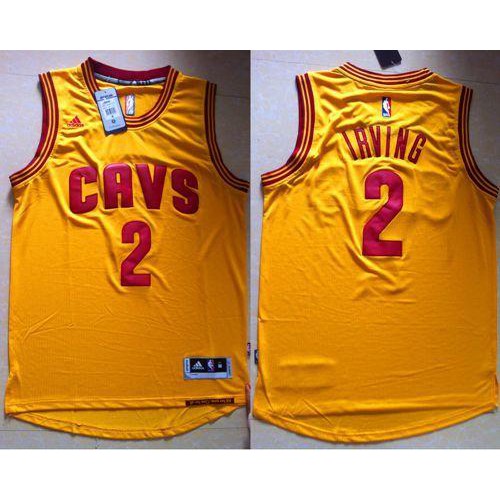 Gold Kyrie Irving #2 Jersey - Mesh Fabric Quality Premium Quality