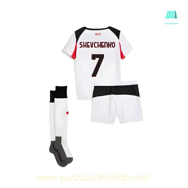 2025-2026 AC Milan Away Mini Kit (Shevchenko 7)