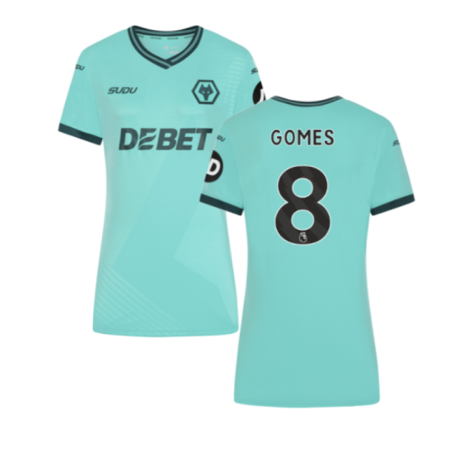 2025-2026 Wolves Away Kit (Womens) (Gomes 8)