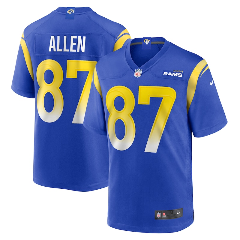 None Davis Allen LA Rams Energetic Cost-Effective Jersey Football Appa