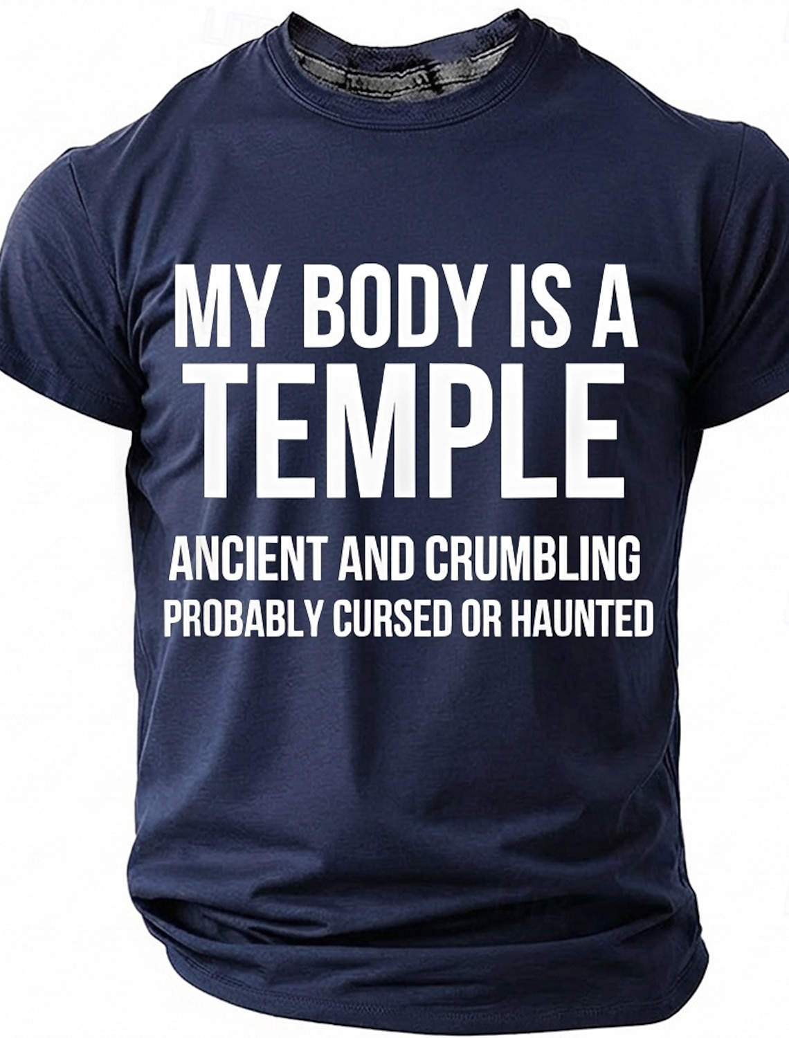 Men's T-Shirt Funny Graphic Short Sleeve UNDIAGNOSED BUT SOMETHING AIN'T RIGHT Lifestyle Humor Tee