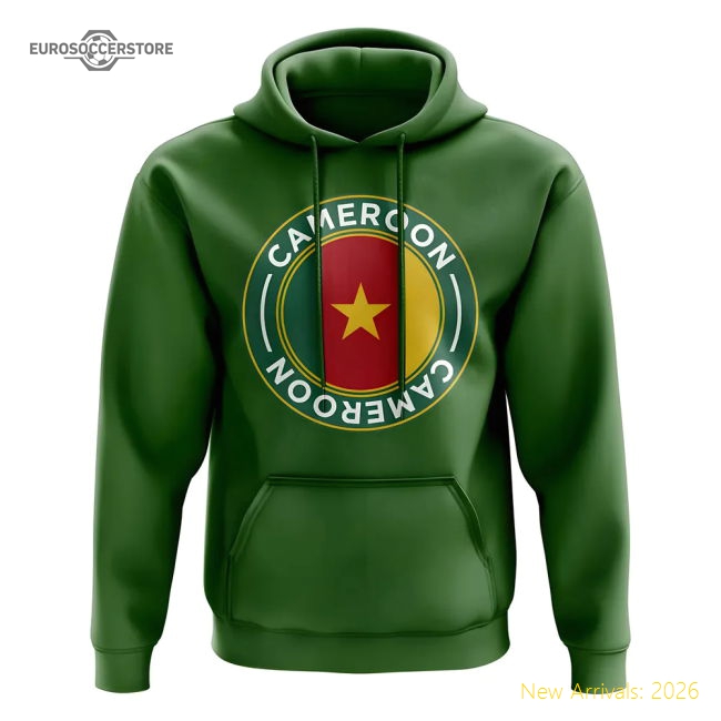Durable Cameroon Football 20242025 Regular Hoodie Quickdry
