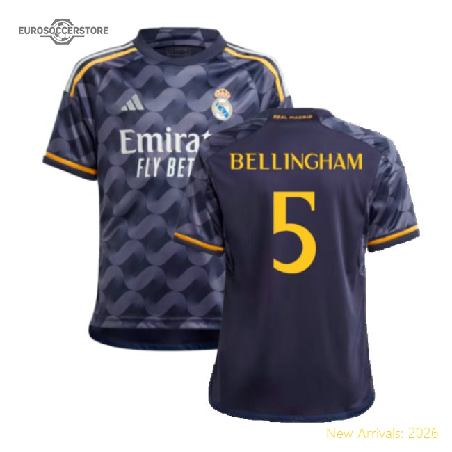 Performance 2023-2024 Real Madrid Away Shirt (Kids) (Bellingham 5)
