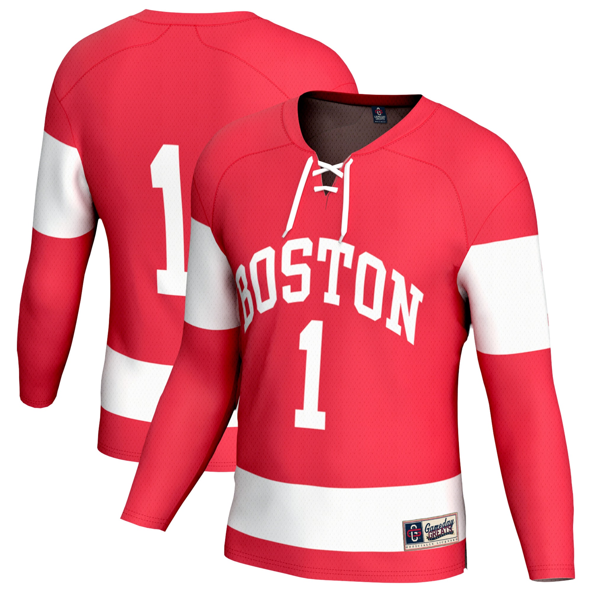 [NJP] Boston University GameDay Greats Lightweight Collegiate Women's Hockey Fashion Jersey - Scarlet