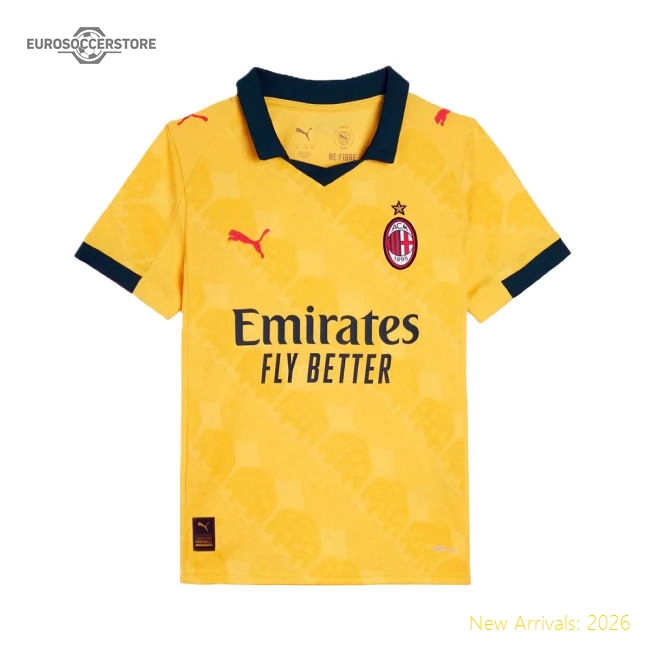 High-Quality Top-Quality 2025-2026 Ac Milan Third Shirt (Kids)