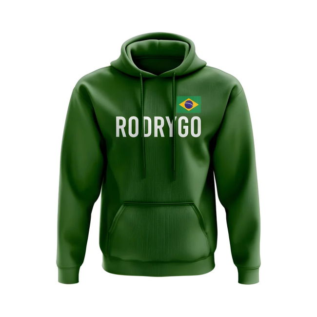 National Rodrygo Brazil Name Hoody (Green) Professional