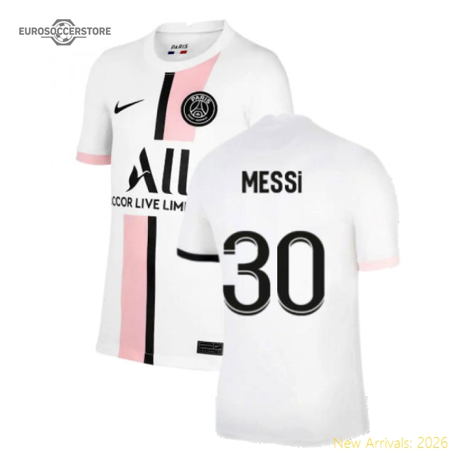 Fan-Favorite Psg 2021-2022 Away Shirt (Kids) (Messi 30)