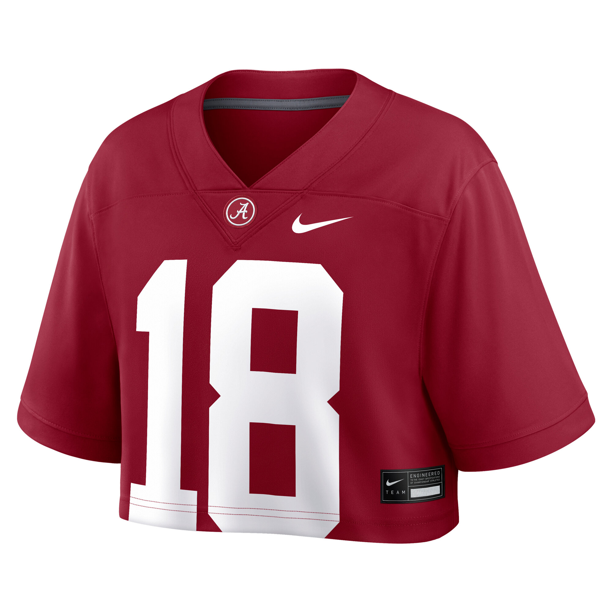 [DDG] Alabama Crimson Tide Women's Game Crop Top Jersey - Crimson