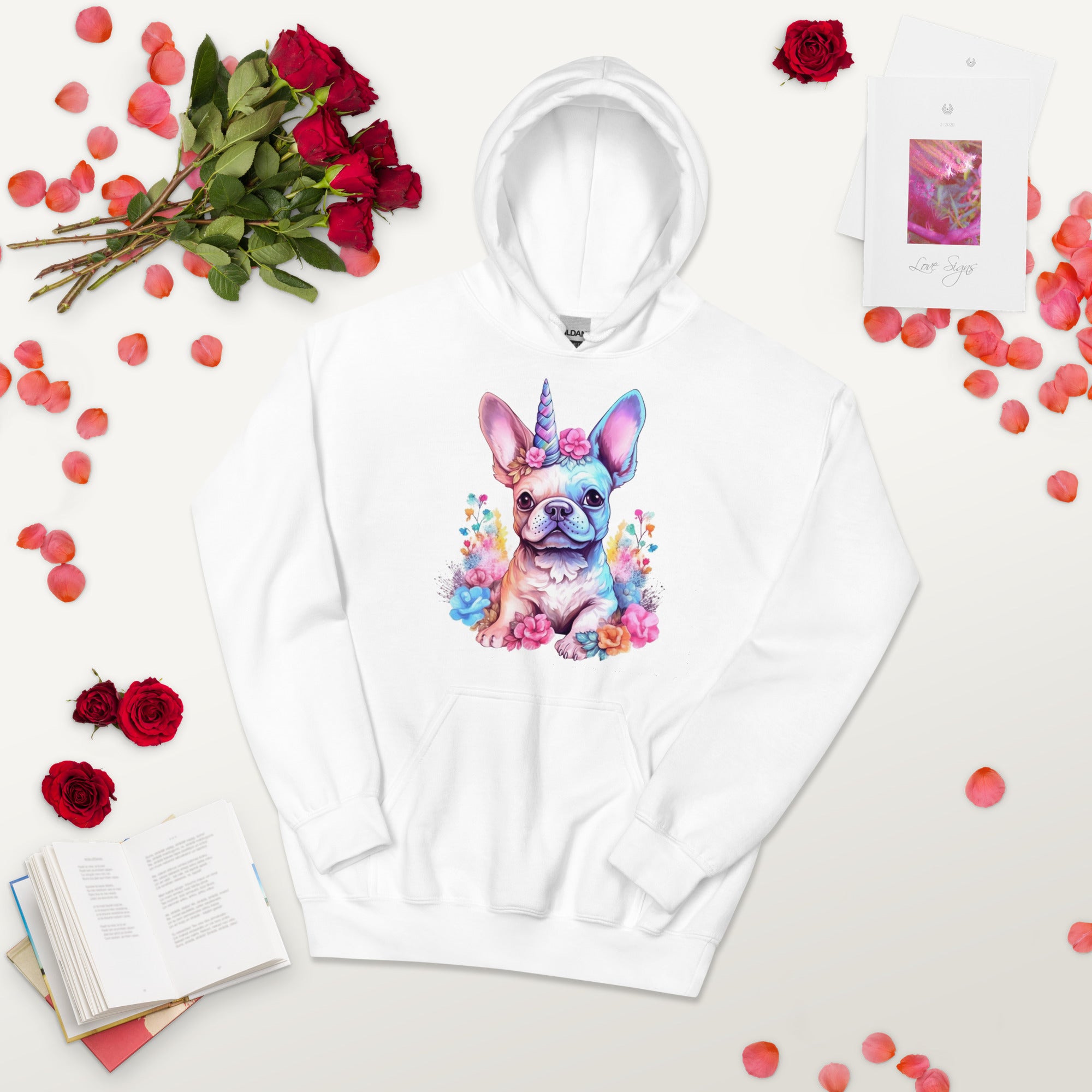 Trendy Unicorn-inspired Frenchie Unisex Heavy Blend Hoodie - A Magica...